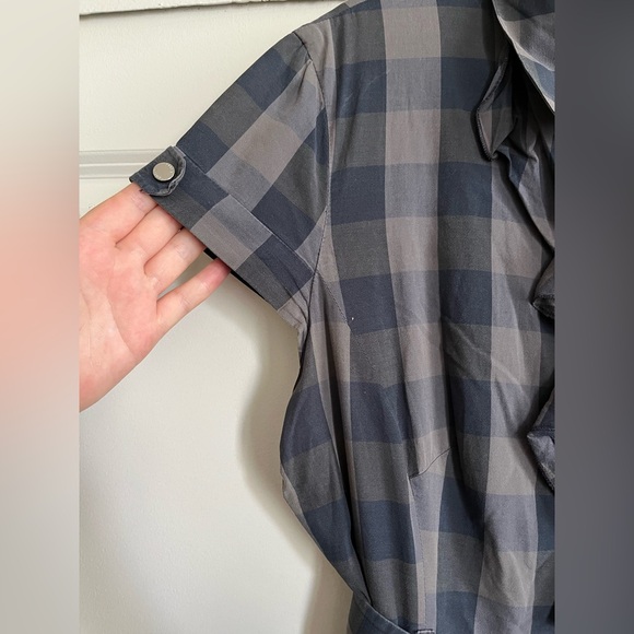 Vintage Karen Millen Plaid Dress with Belt - Picture 5 of 14